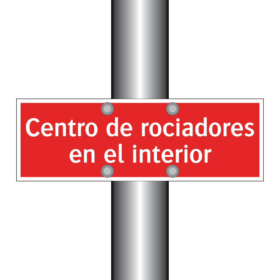 Centro de rociadores en el interior