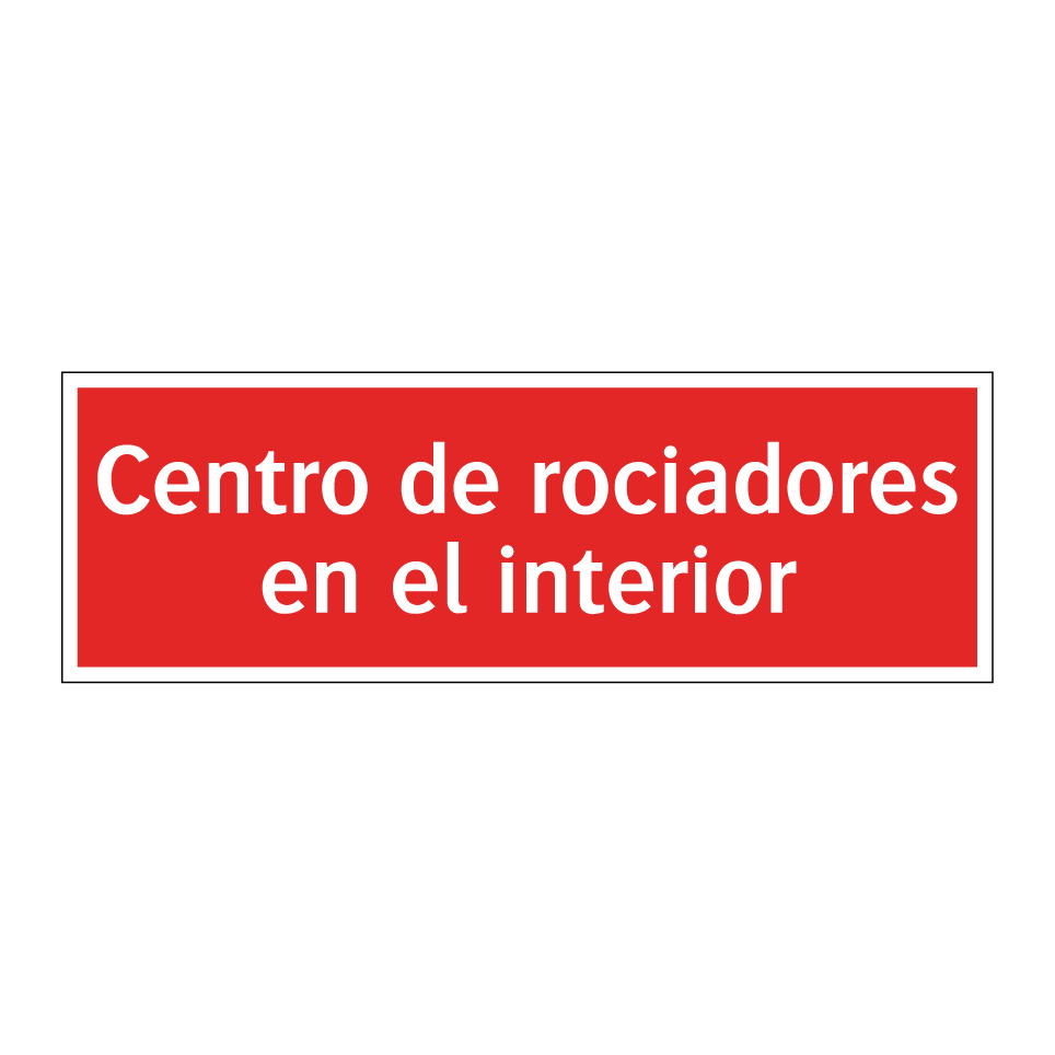 Centro de rociadores en el interior