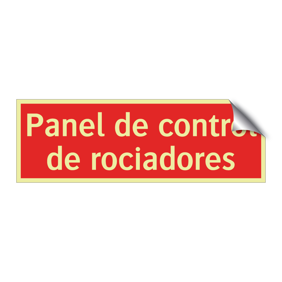 Panel de control de rociadores