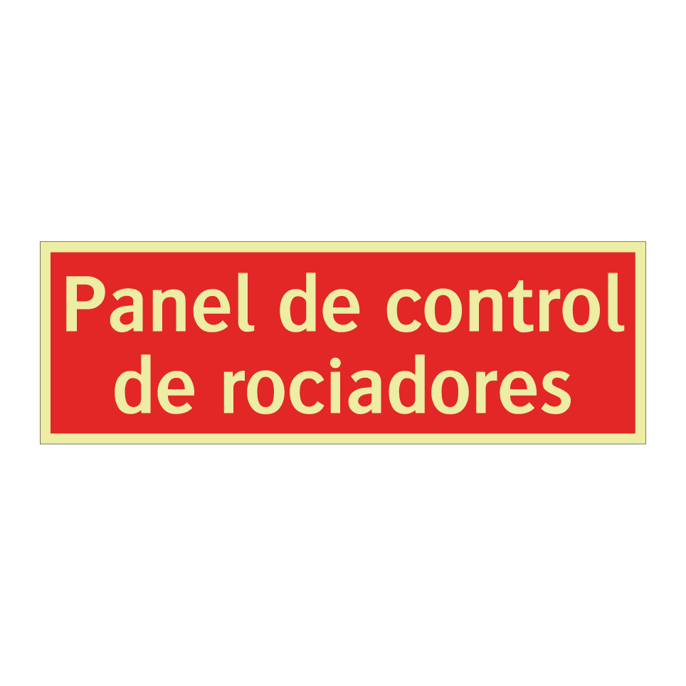 Panel de control de rociadores