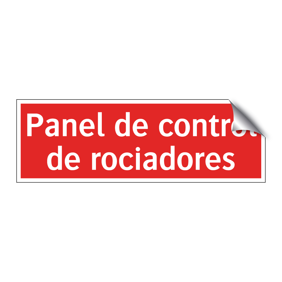 Panel de control de rociadores