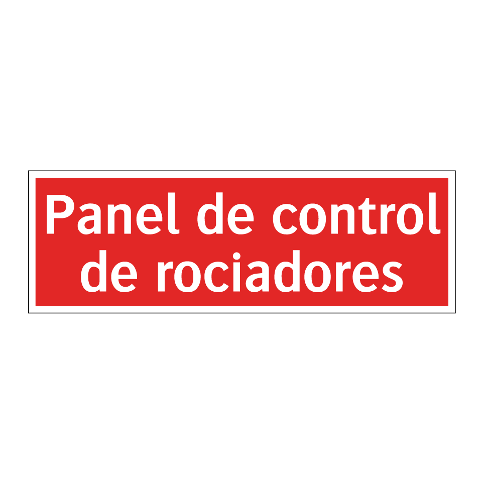 Panel de control de rociadores