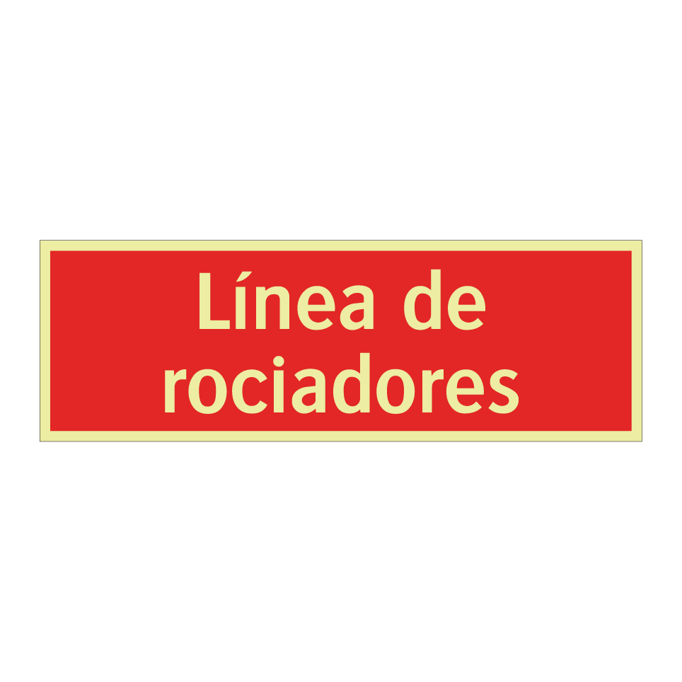 Línea de rociadores