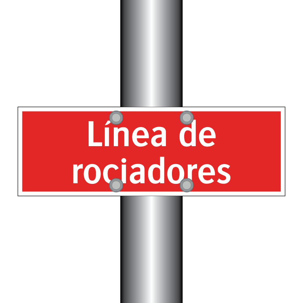 Línea de rociadores