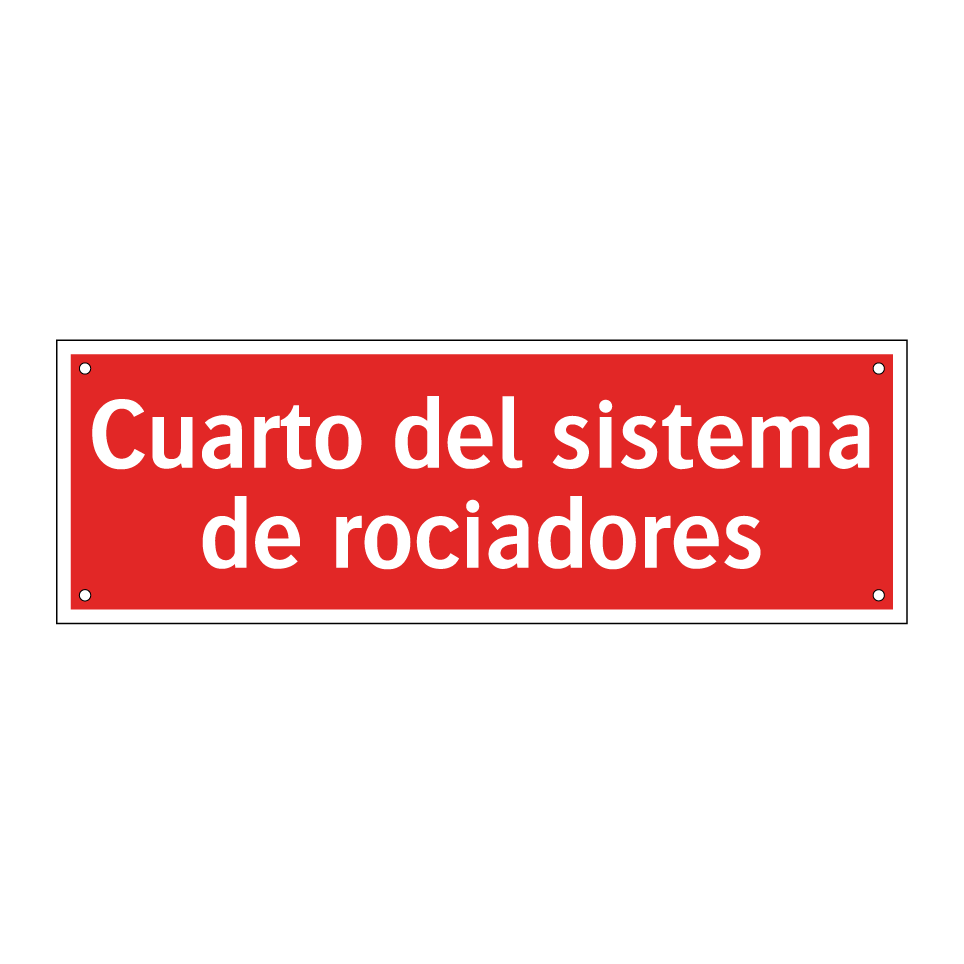 Cuarto del sistema de rociadores