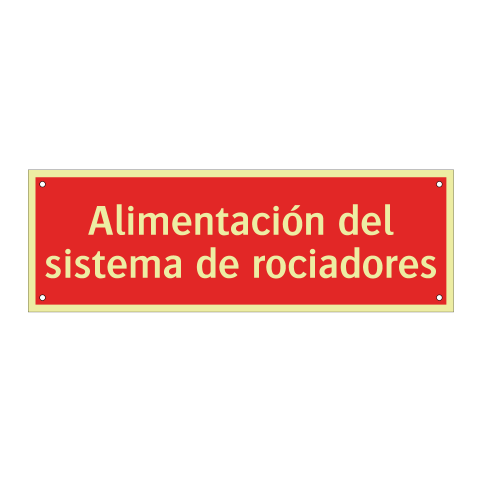 Alimentación del sistema de rociadores