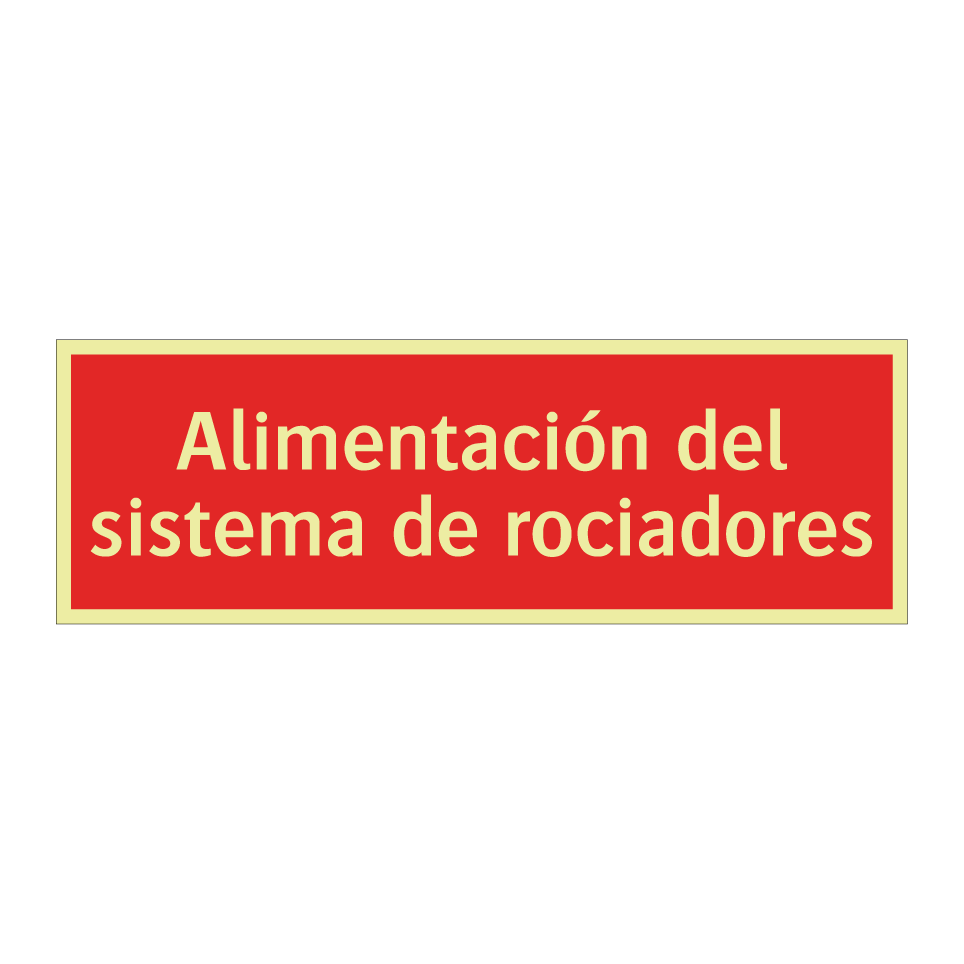 Alimentación del sistema de rociadores