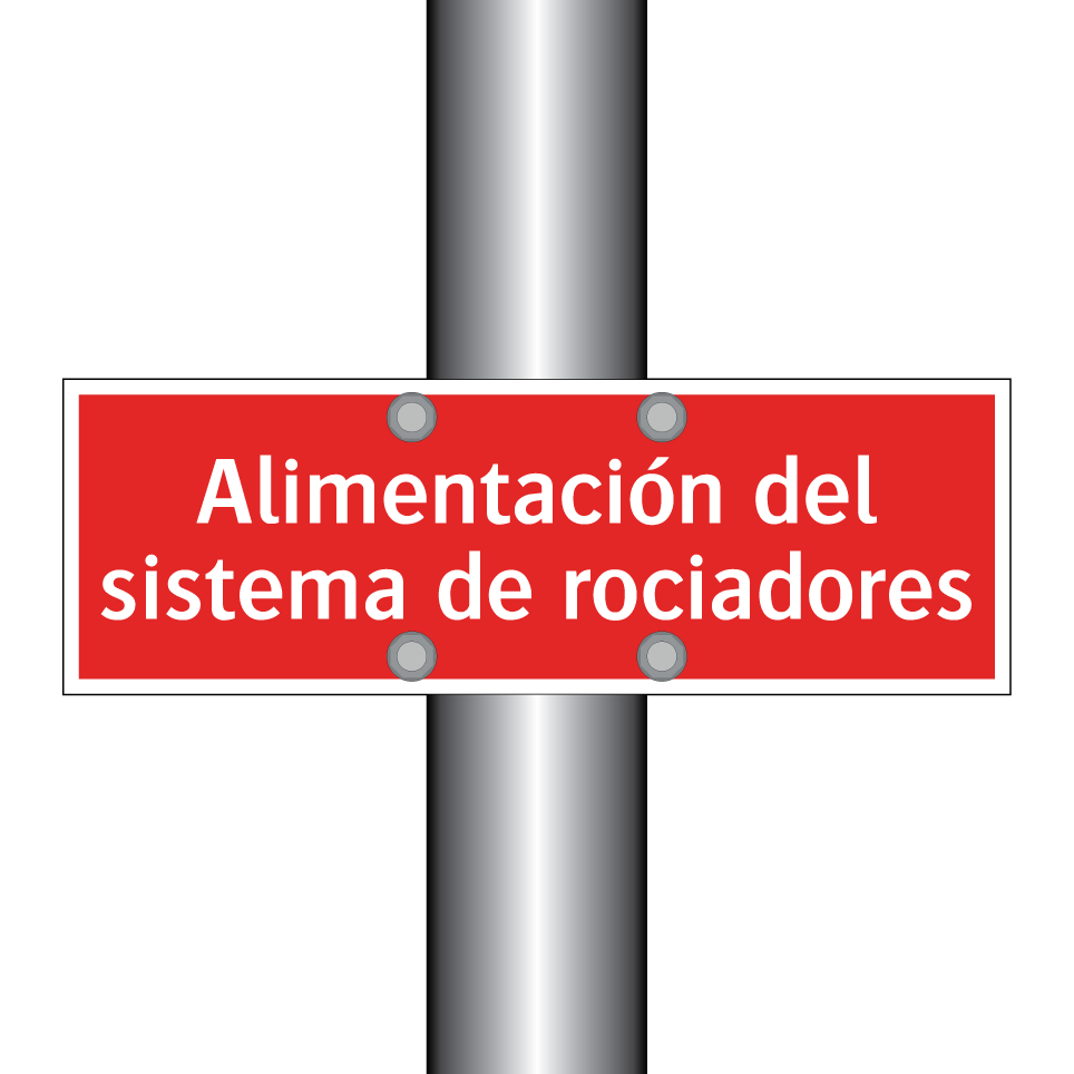 Alimentación del sistema de rociadores