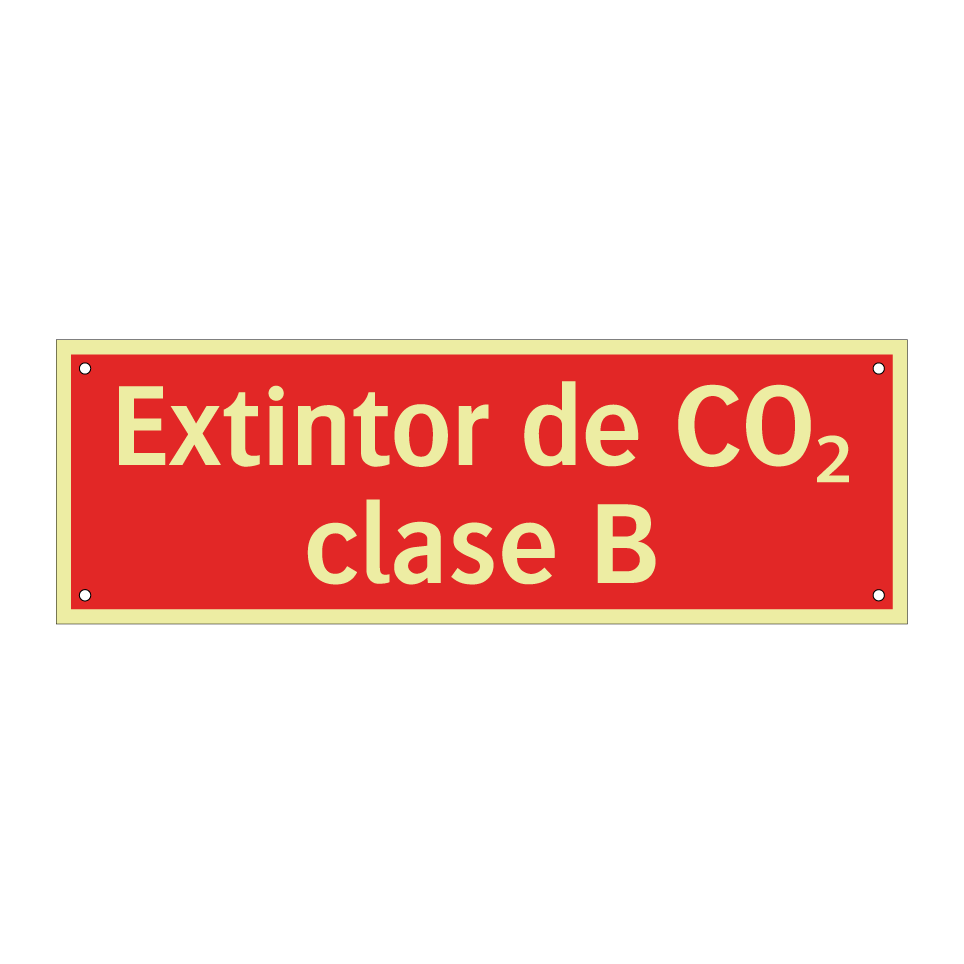 Extintor de CO₂ clase B