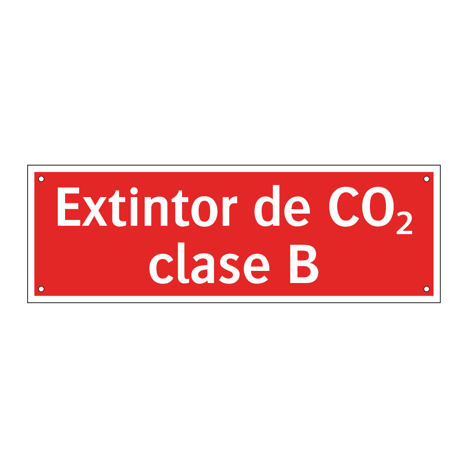 Extintor de CO₂ clase B