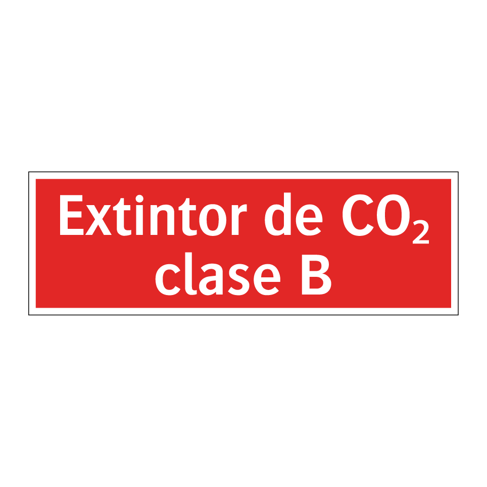 Extintor de CO₂ clase B