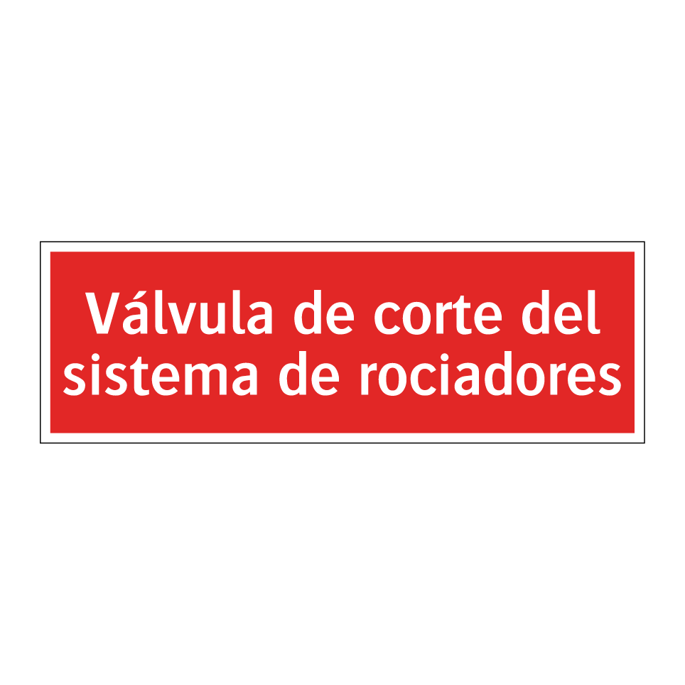 Válvula de corte del sistema de rociadores