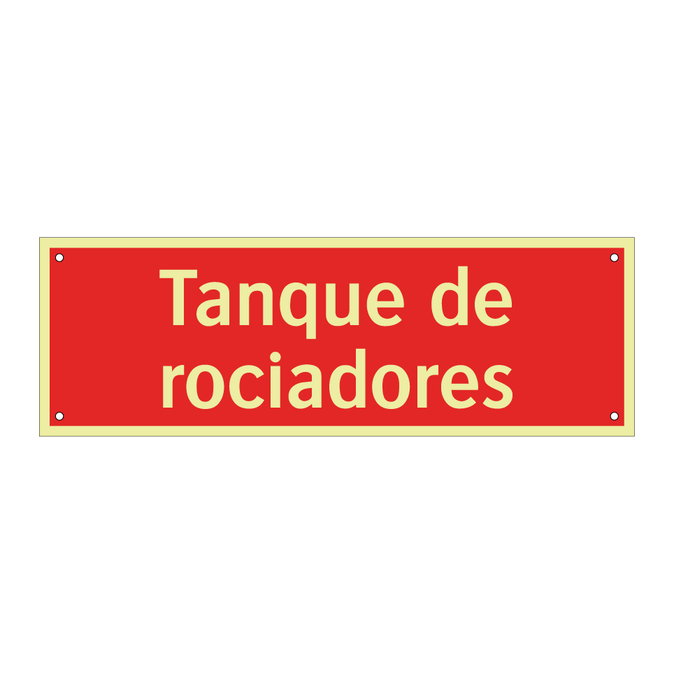 Tanque de rociadores