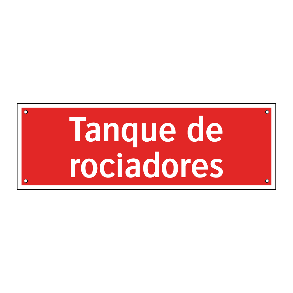 Tanque de rociadores