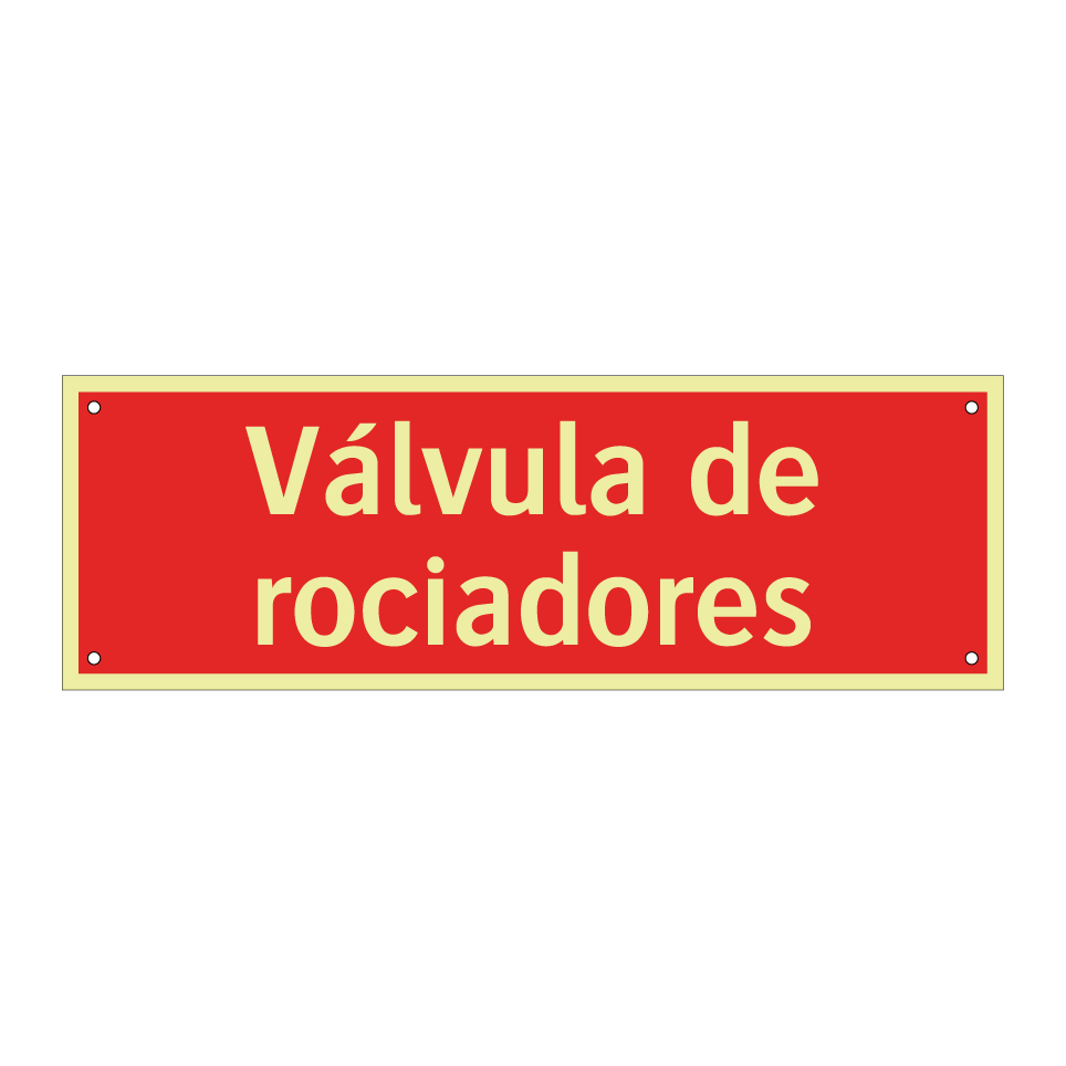 Válvula de rociadores