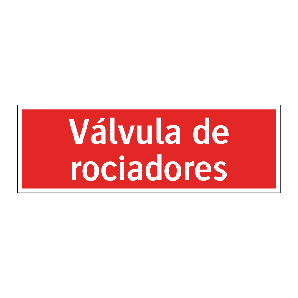 Válvula de rociadores