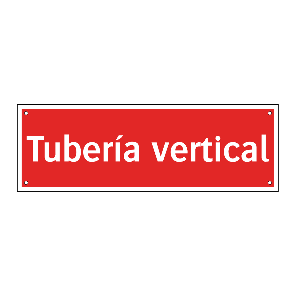 Tubería vertical
