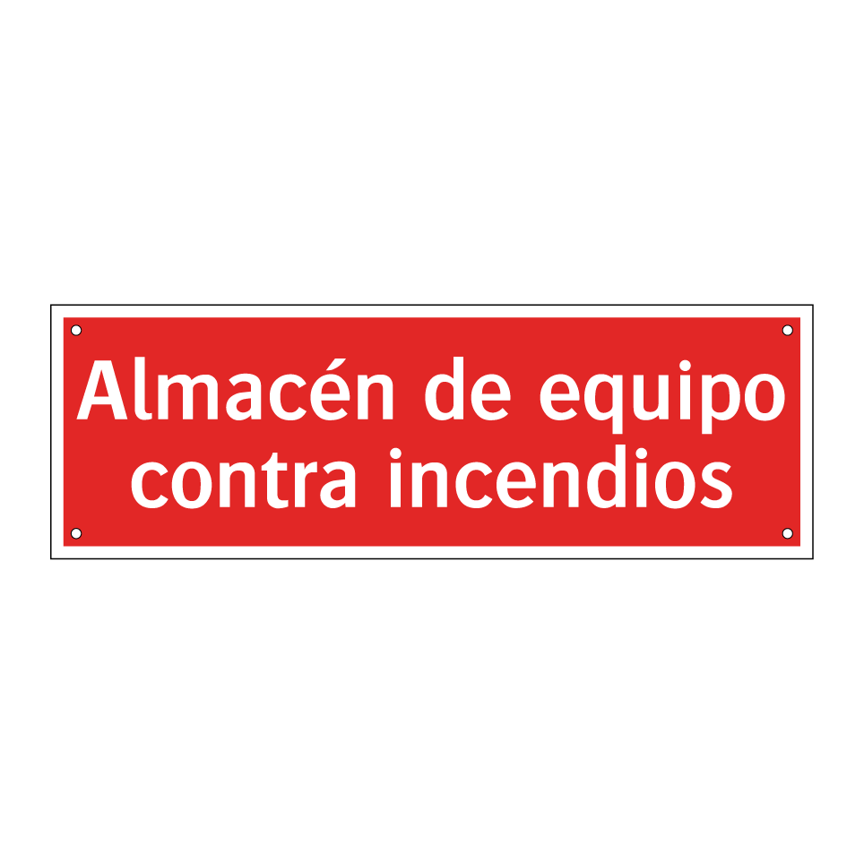 Almacén de equipo contra incendios