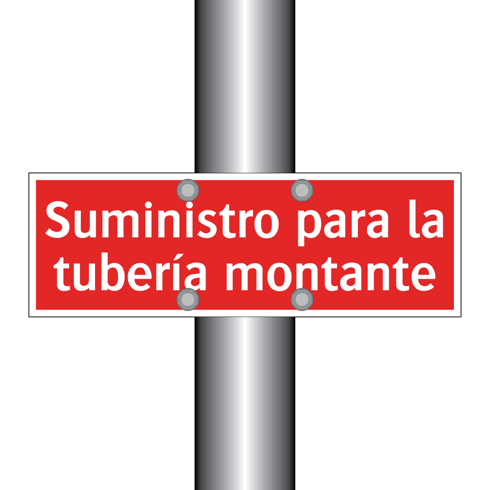 Suministro para la tubería montante