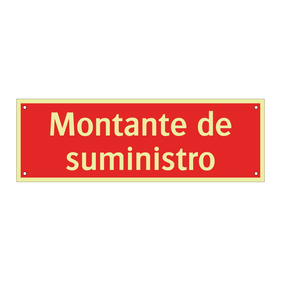 Montante de suministro