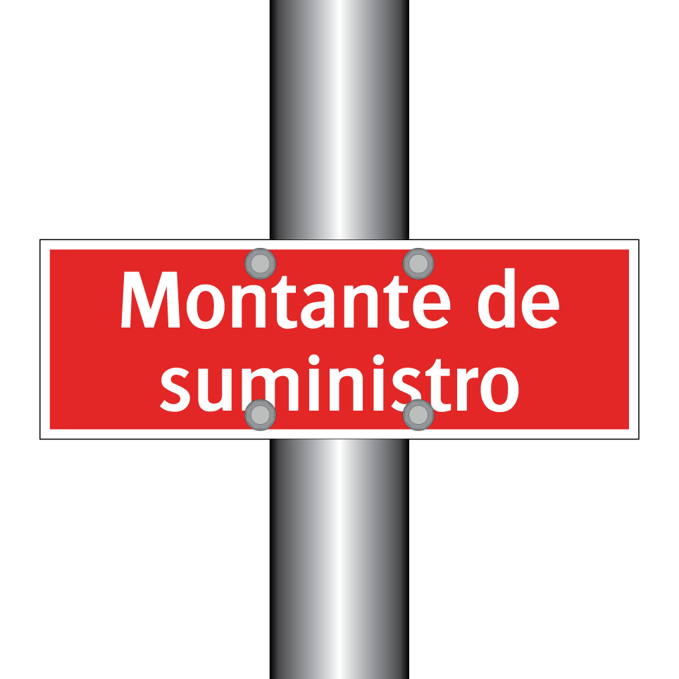 Montante de suministro