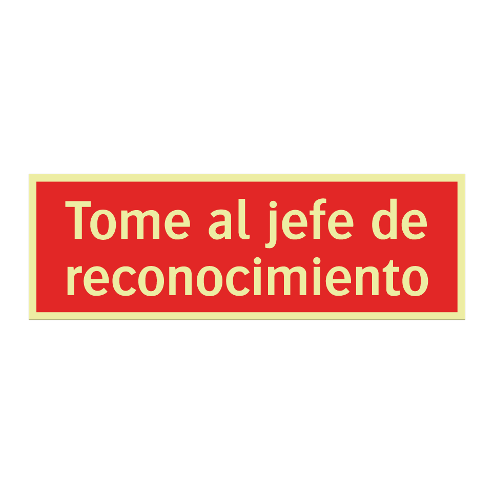 Tome al jefe de reconocimiento