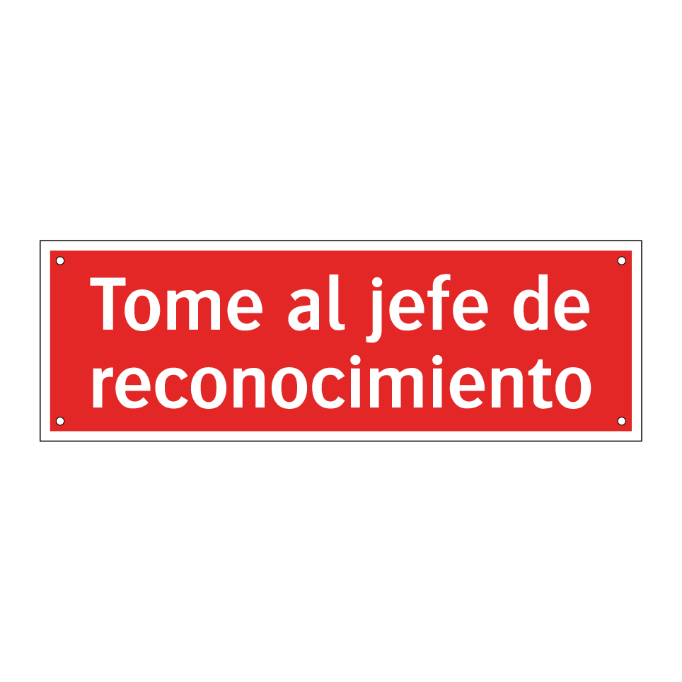 Tome al jefe de reconocimiento