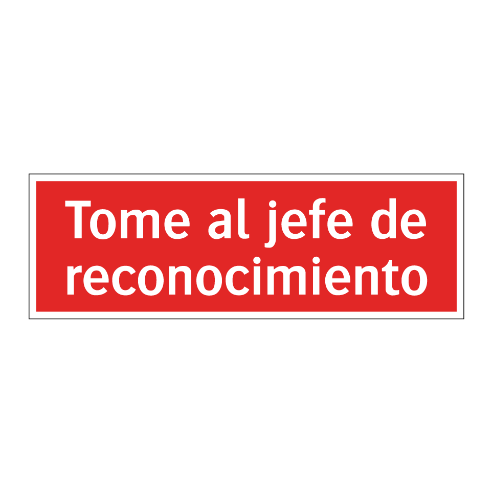 Tome al jefe de reconocimiento
