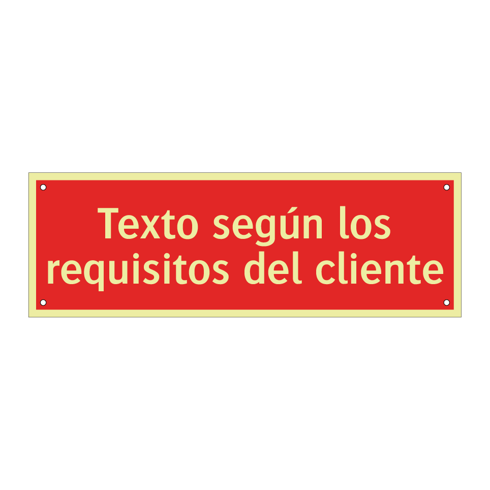 Texto según los requisitos del cliente