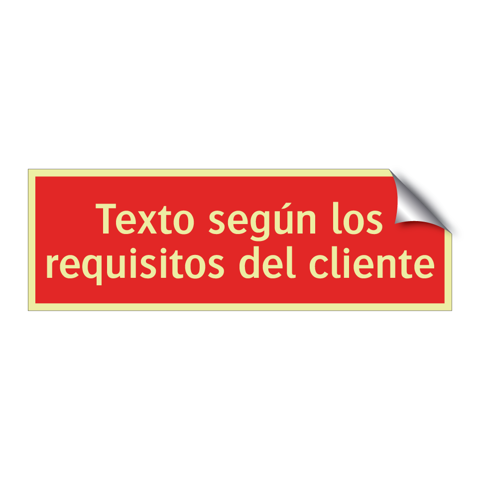 Texto según los requisitos del cliente