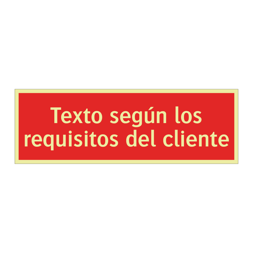 Texto según los requisitos del cliente