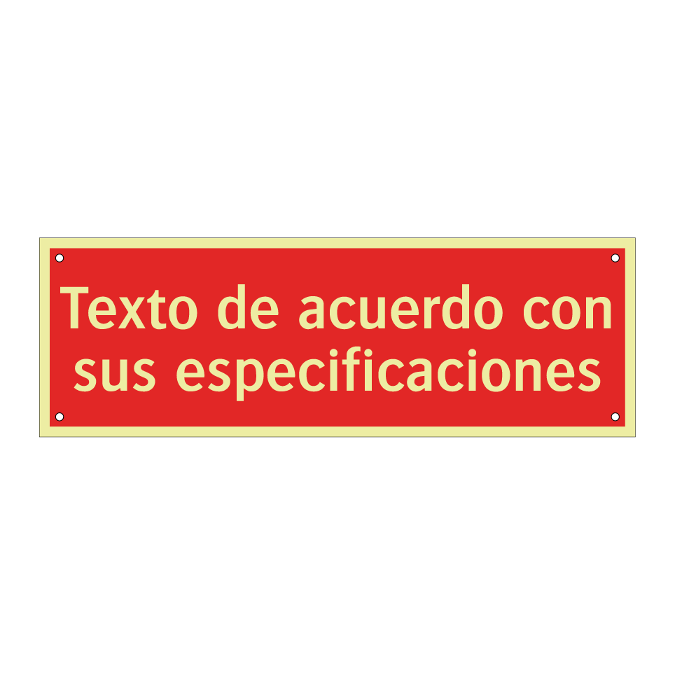 Texto de acuerdo con sus especificaciones