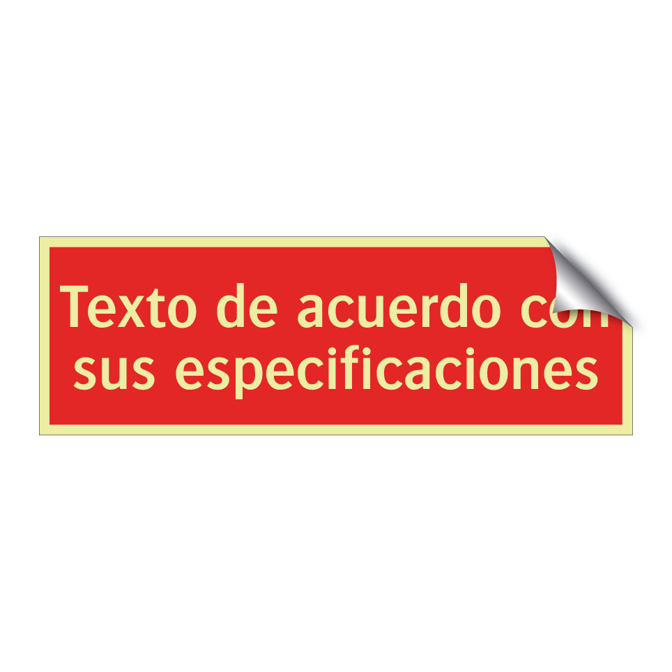 Texto de acuerdo con sus especificaciones