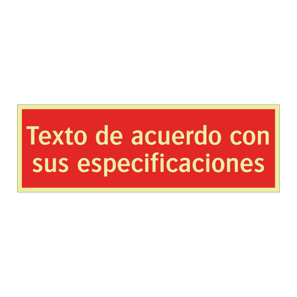 Texto de acuerdo con sus especificaciones