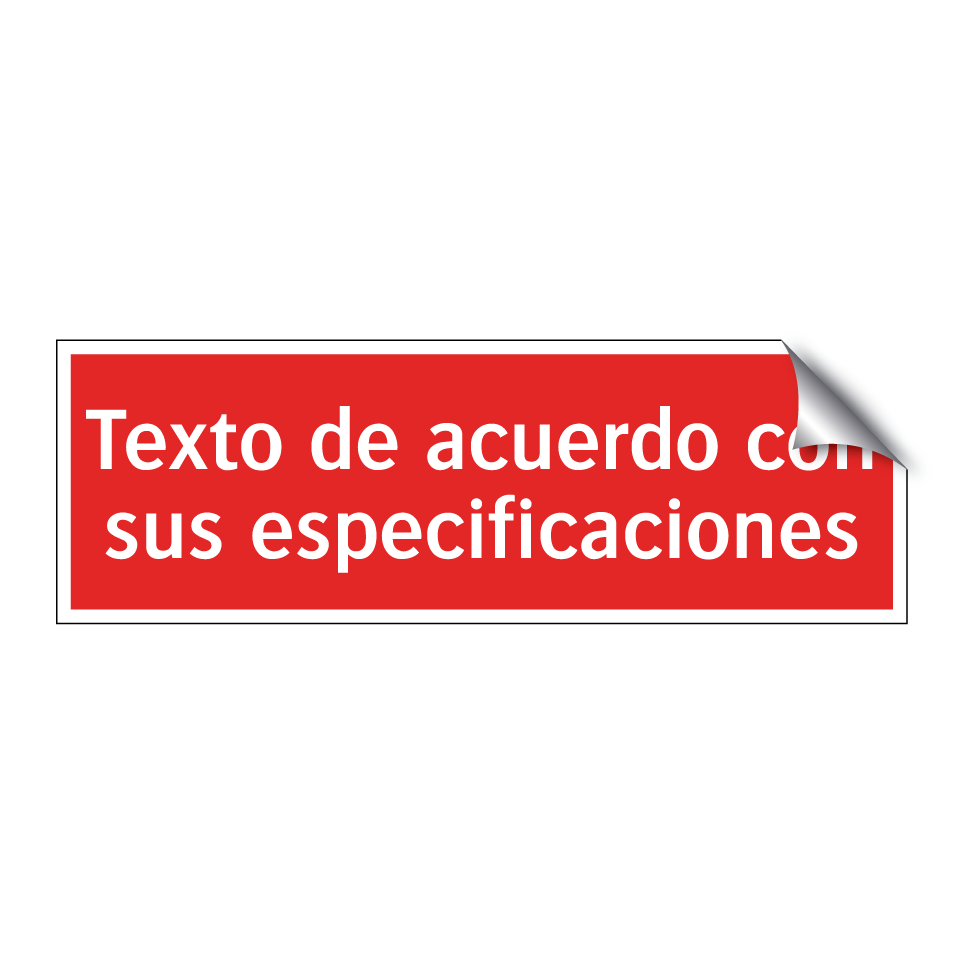 Texto de acuerdo con sus especificaciones