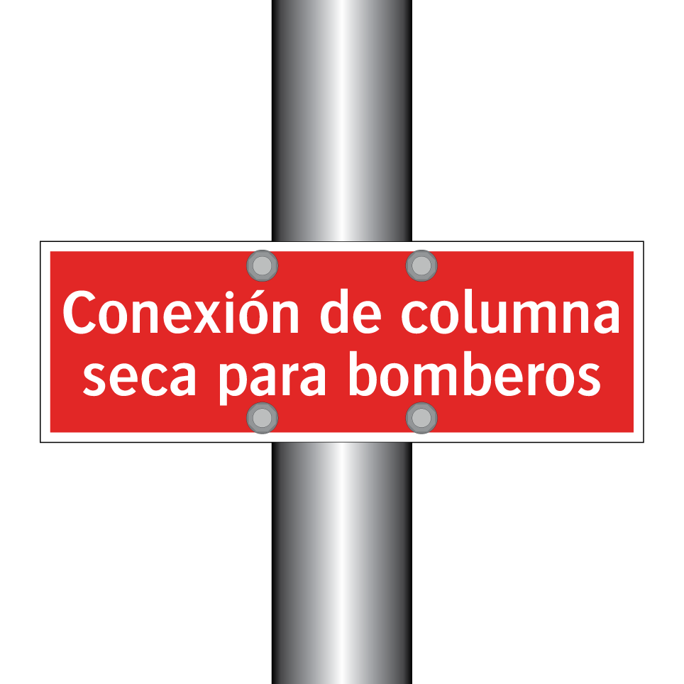 Conexión de columna seca para bomberos