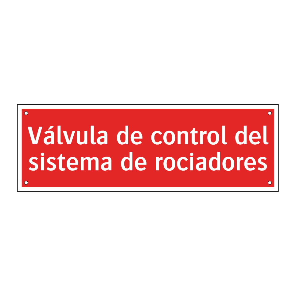 Válvula de control del sistema de rociadores