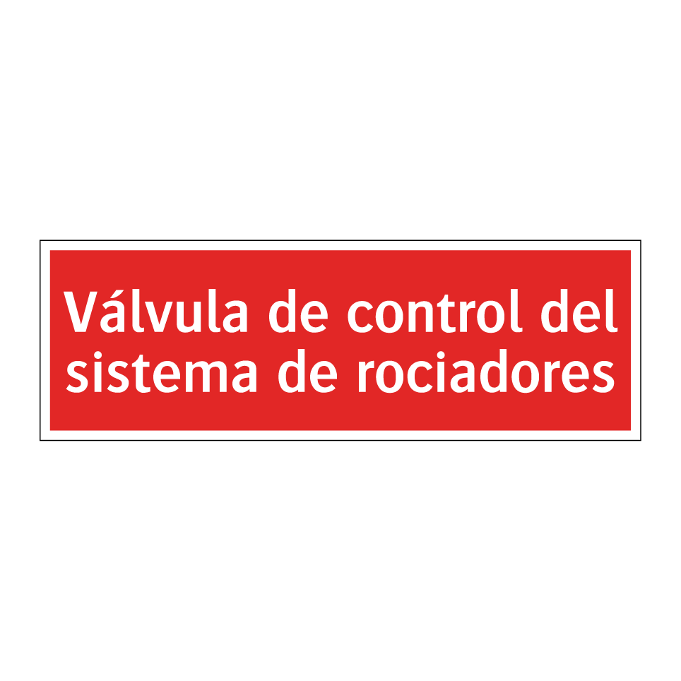Válvula de control del sistema de rociadores
