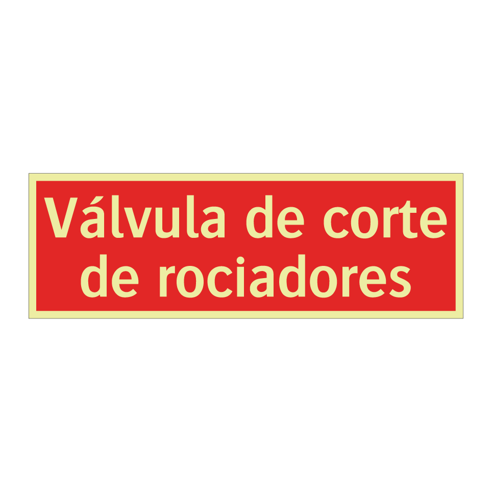 Válvula de corte de rociadores