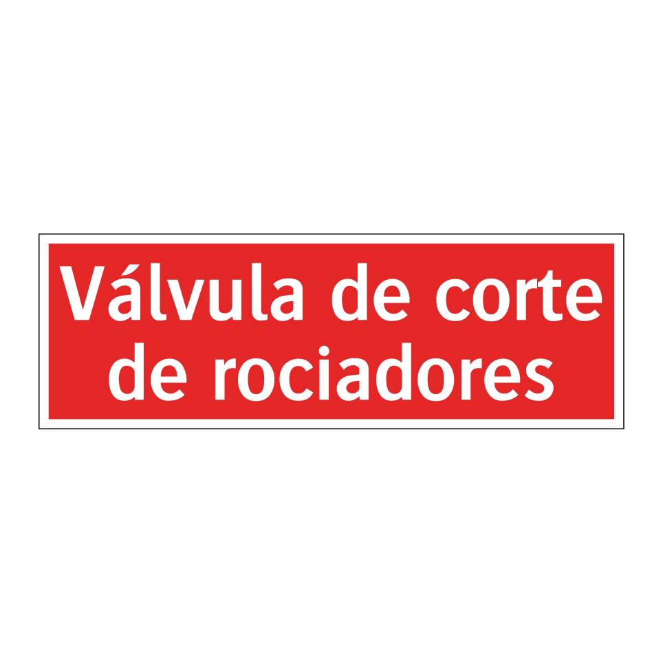 Válvula de corte de rociadores