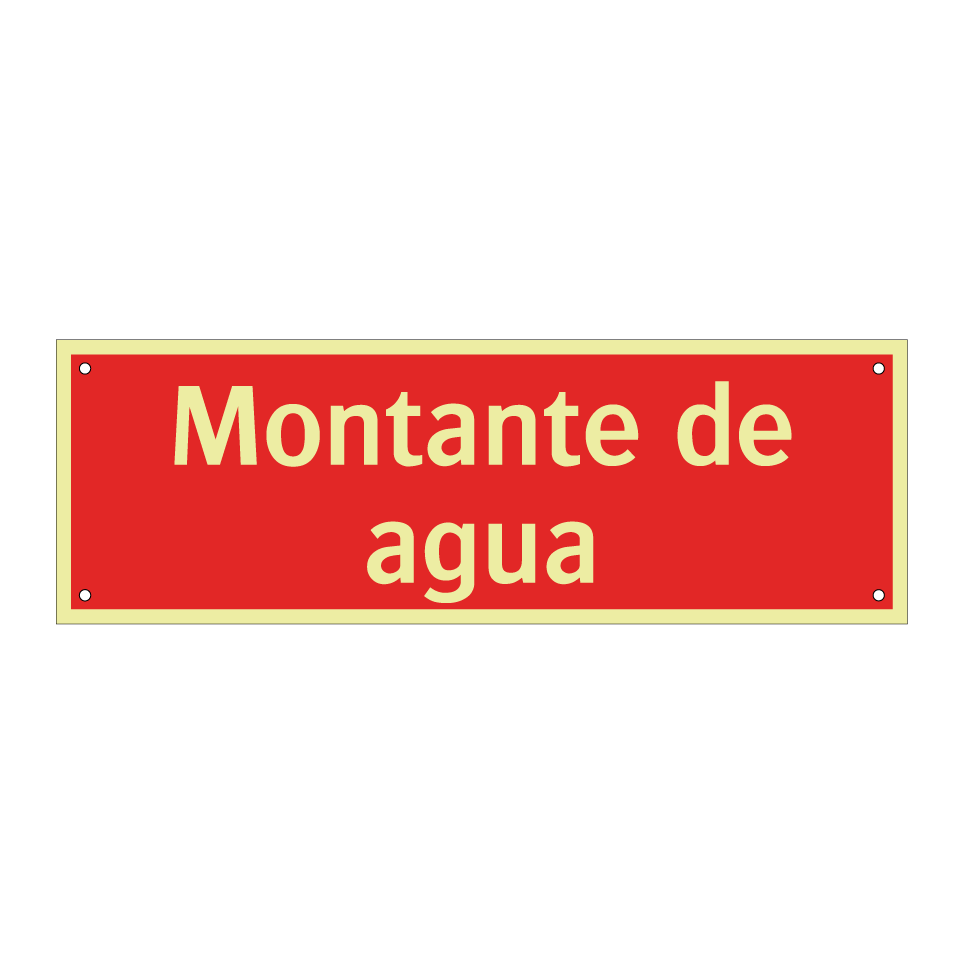 Montante de agua
