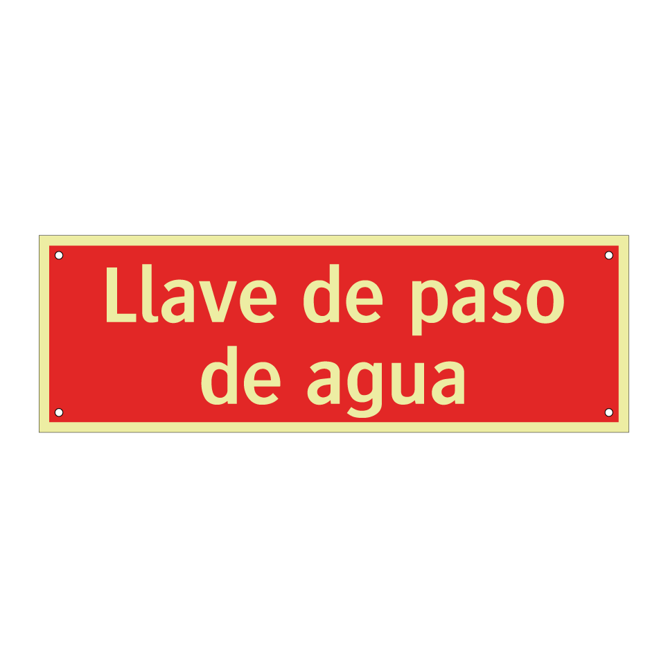 Llave de paso de agua
