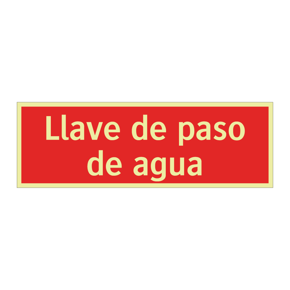Llave de paso de agua
