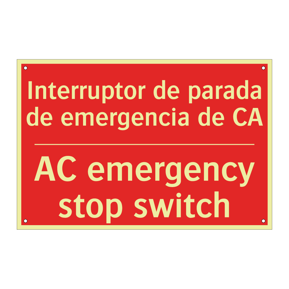 Interruptor de parada de /.../ - AC emergency stop switch
