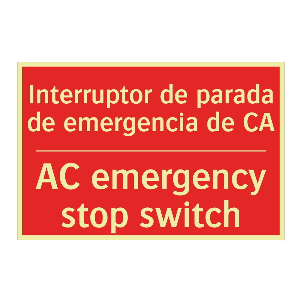 Interruptor de parada de /.../ - AC emergency stop switch