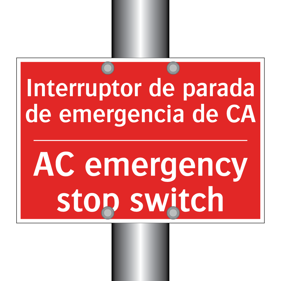 Interruptor de parada de /.../ - AC emergency stop switch