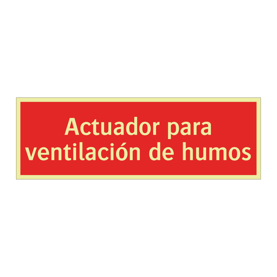 Actuador para ventilación de humos