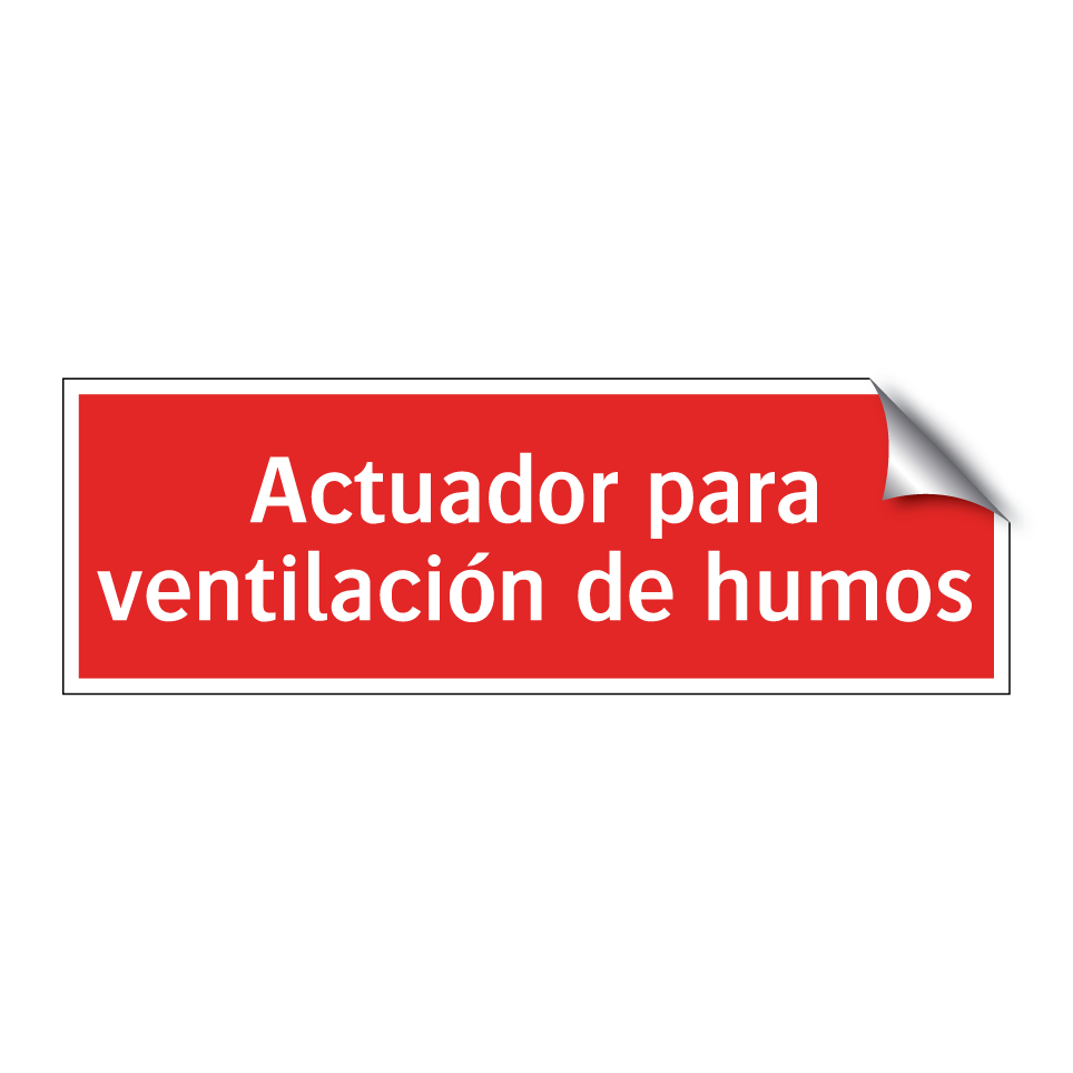 Actuador para ventilación de humos
