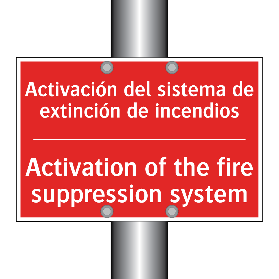 Activación del sistema de /.../ - Activation of the fire /.../
