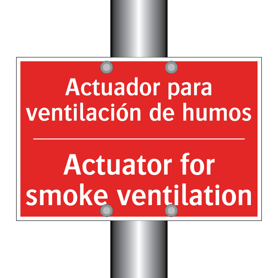 Actuador para ventilación de /.../ - Actuator for smoke ventilation